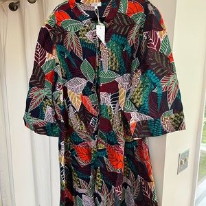 Zuri Kenya 3x Botanica shirt dress NWT.